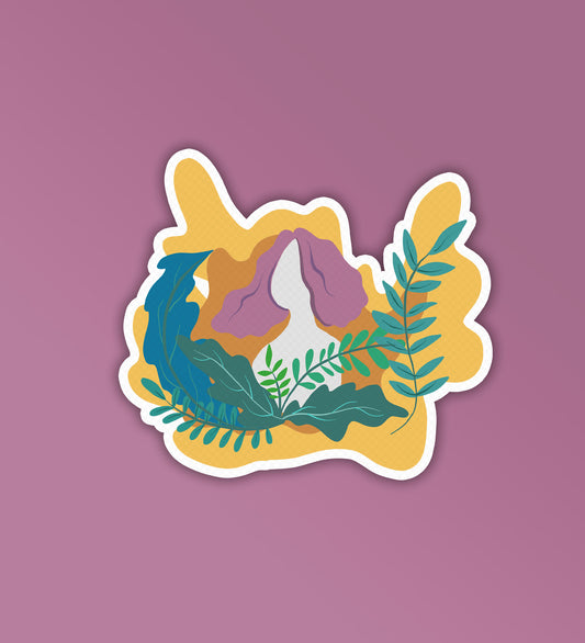 Earthy Girl - Laptop & Mobile Stickers