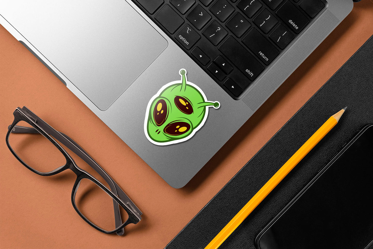 Alien Head Sticker