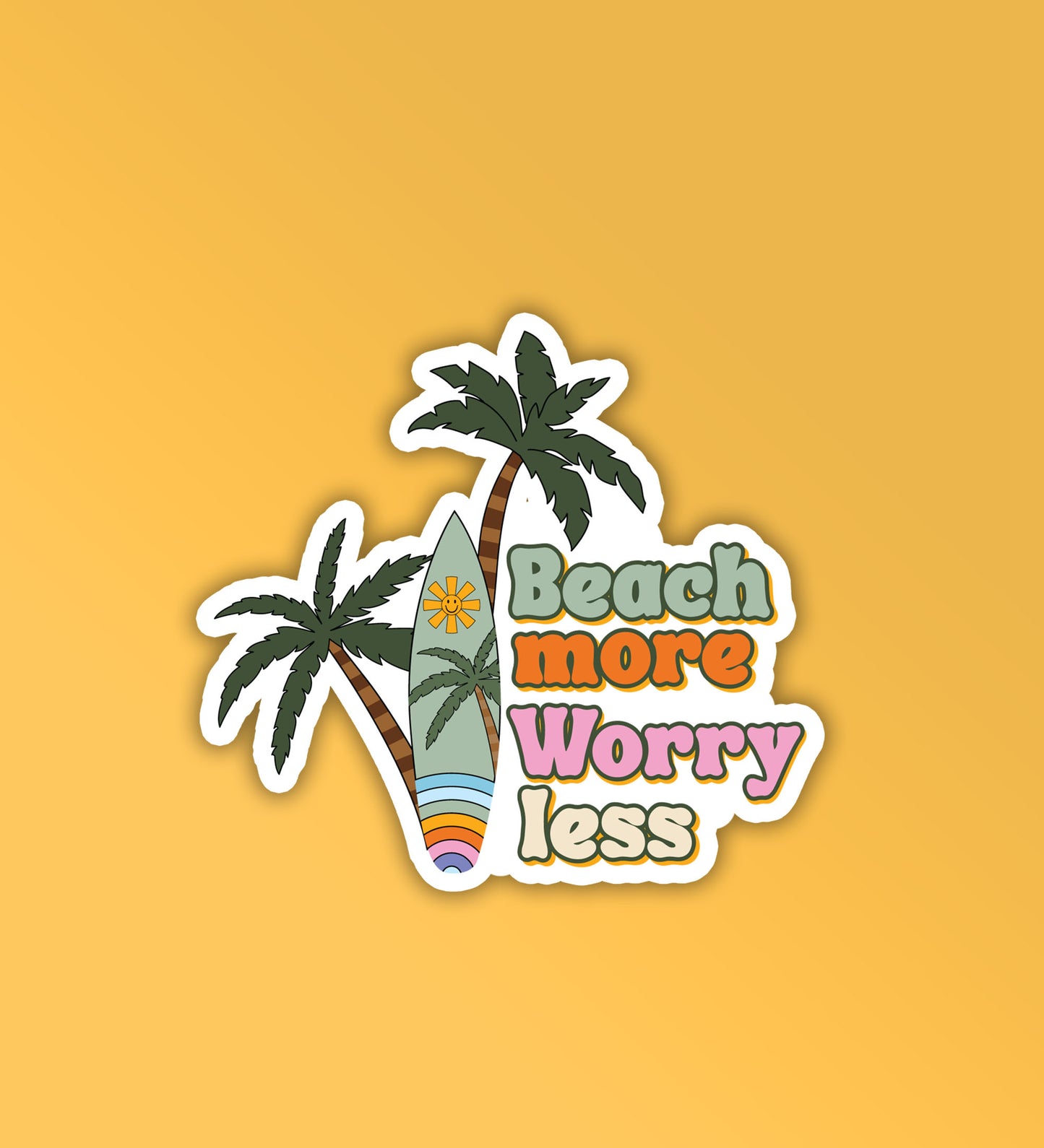 Beach More - Laptop & Mobile Stickers