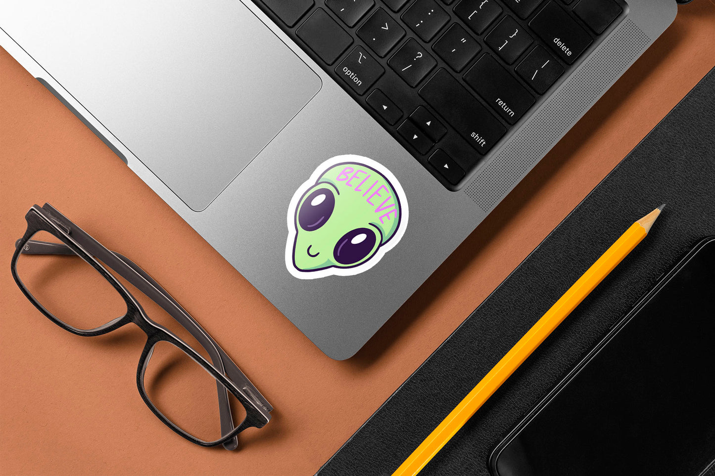 "Believe" In Aliens Sticker