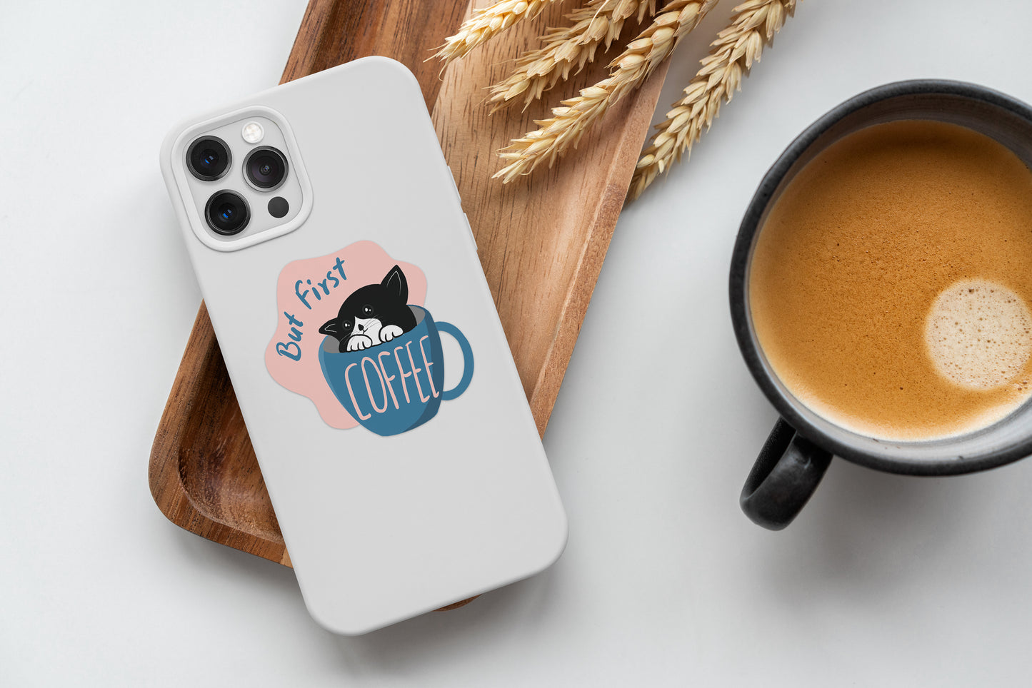 But First Coffee - Laptop & Mobile Stickers