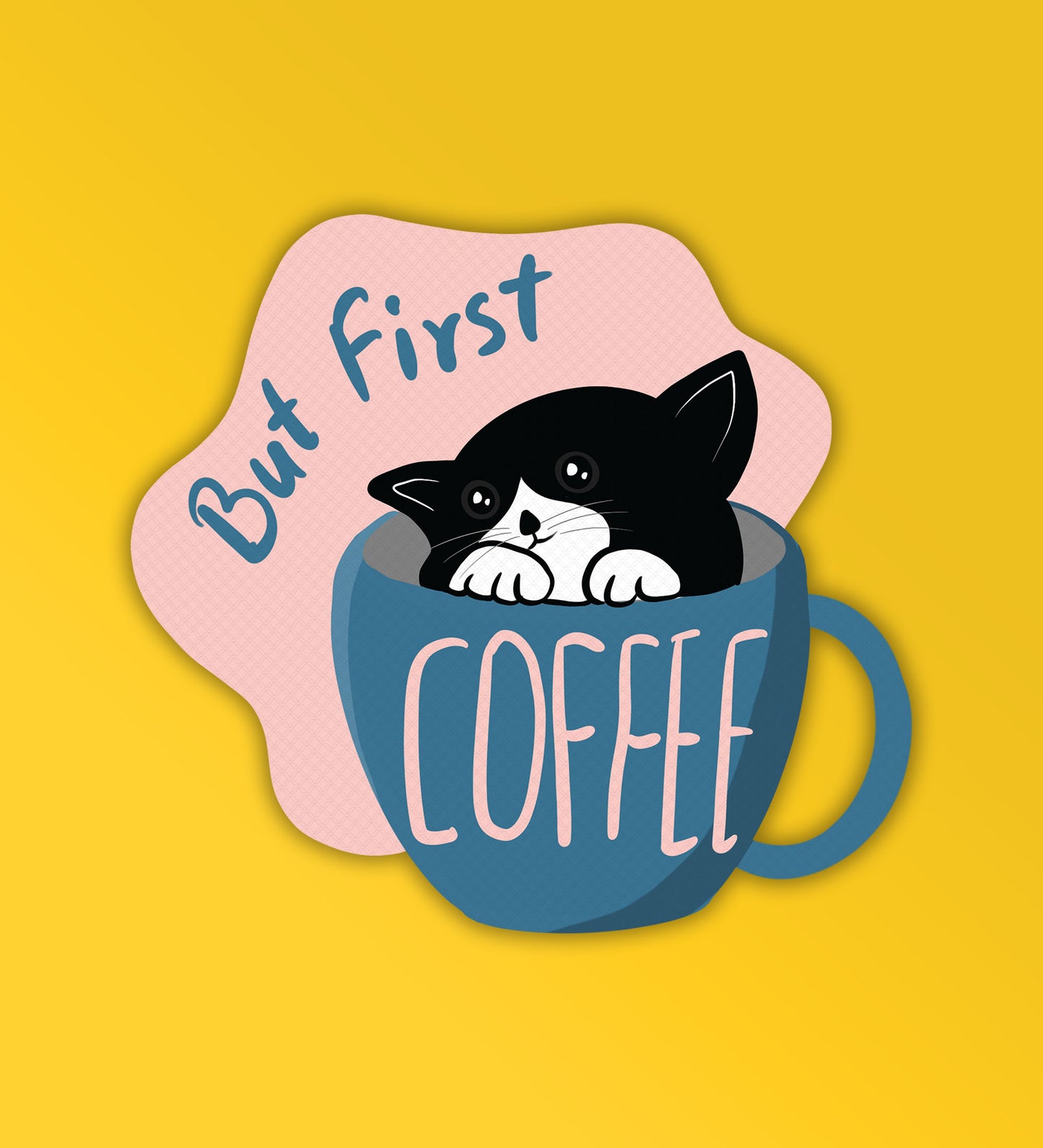 But First Coffee - Laptop & Mobile Stickers