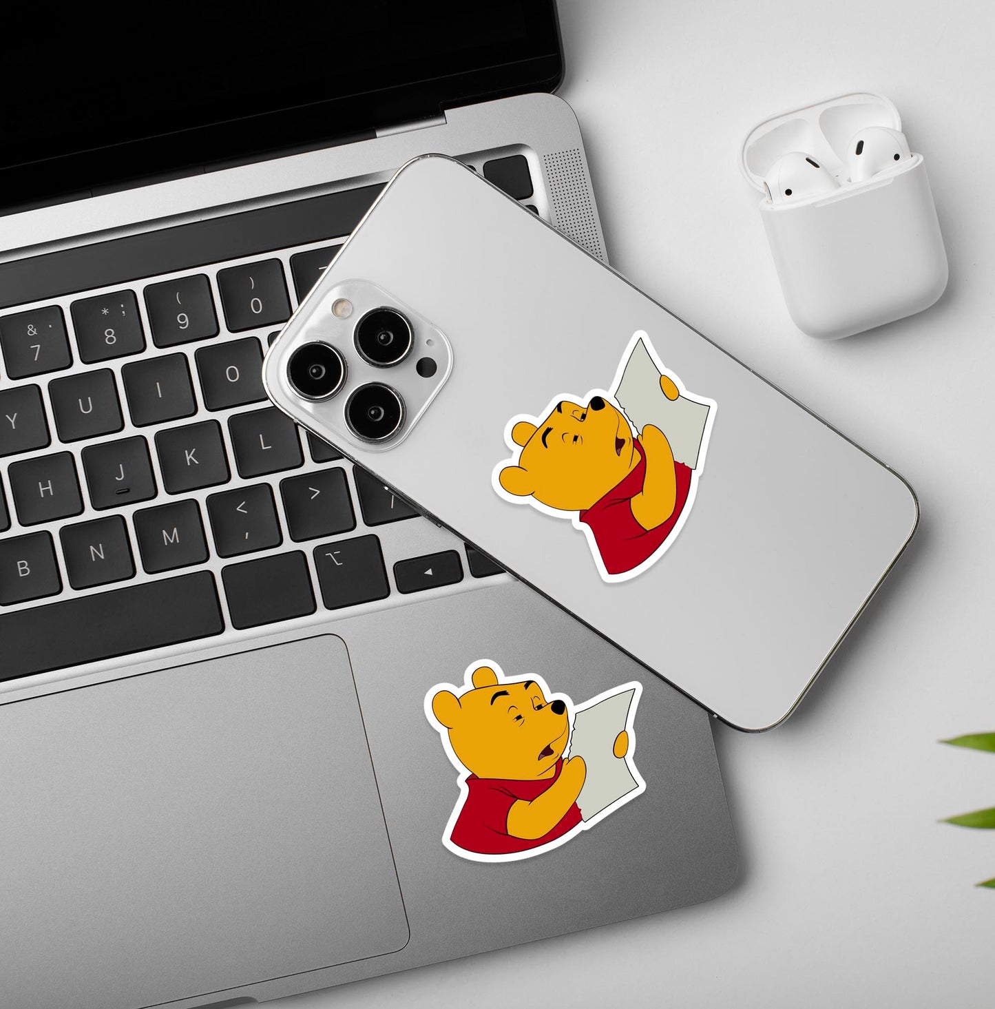 Can't Read Without Glasses - Vinyl Laptop / Mobile Stickers
