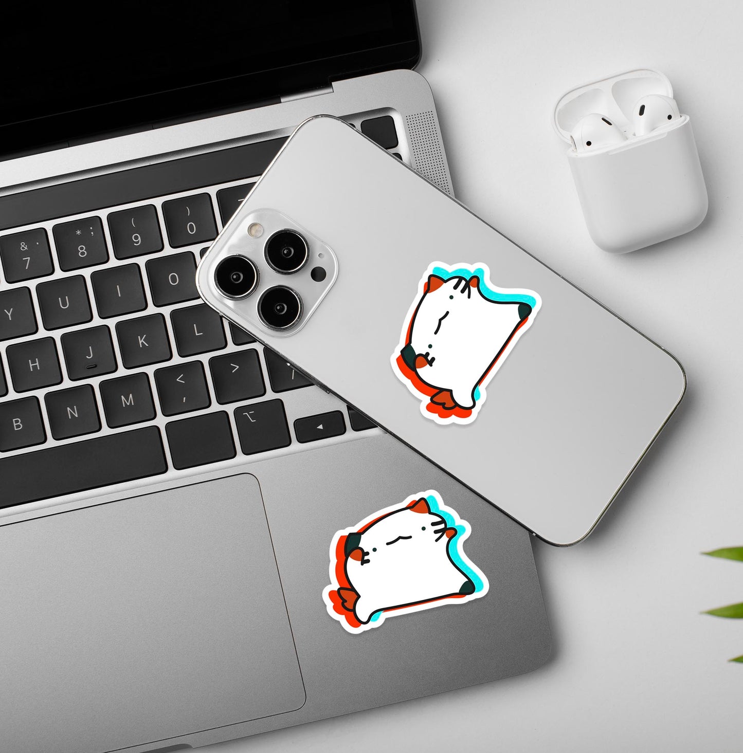 Cat Dancing - Vinyl Laptop / Mobile Stickers