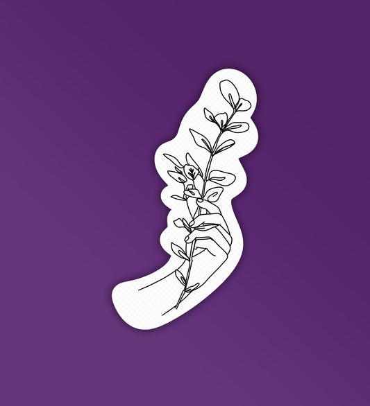 Contour Lineart #4 - Laptop & Mobile Stickers