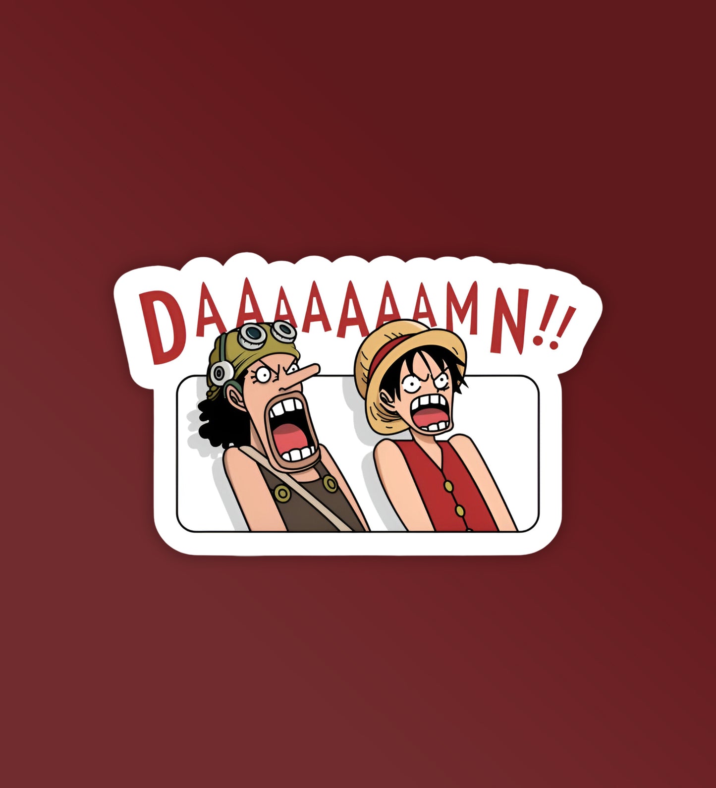 Daaaamn - One Piece - Laptop / Mobile Stickers