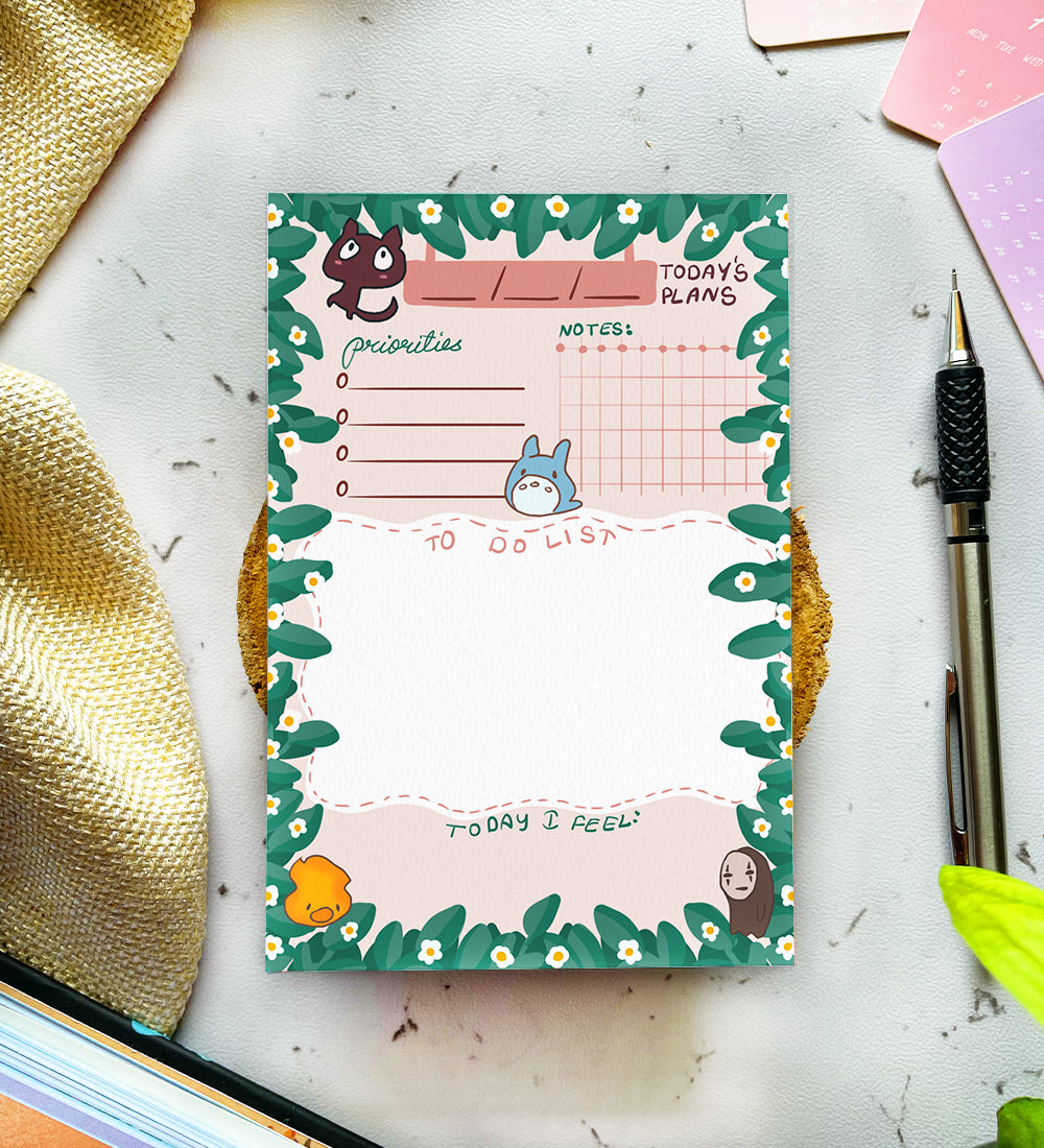 Studio Ghibli - Daily Planner Notepad