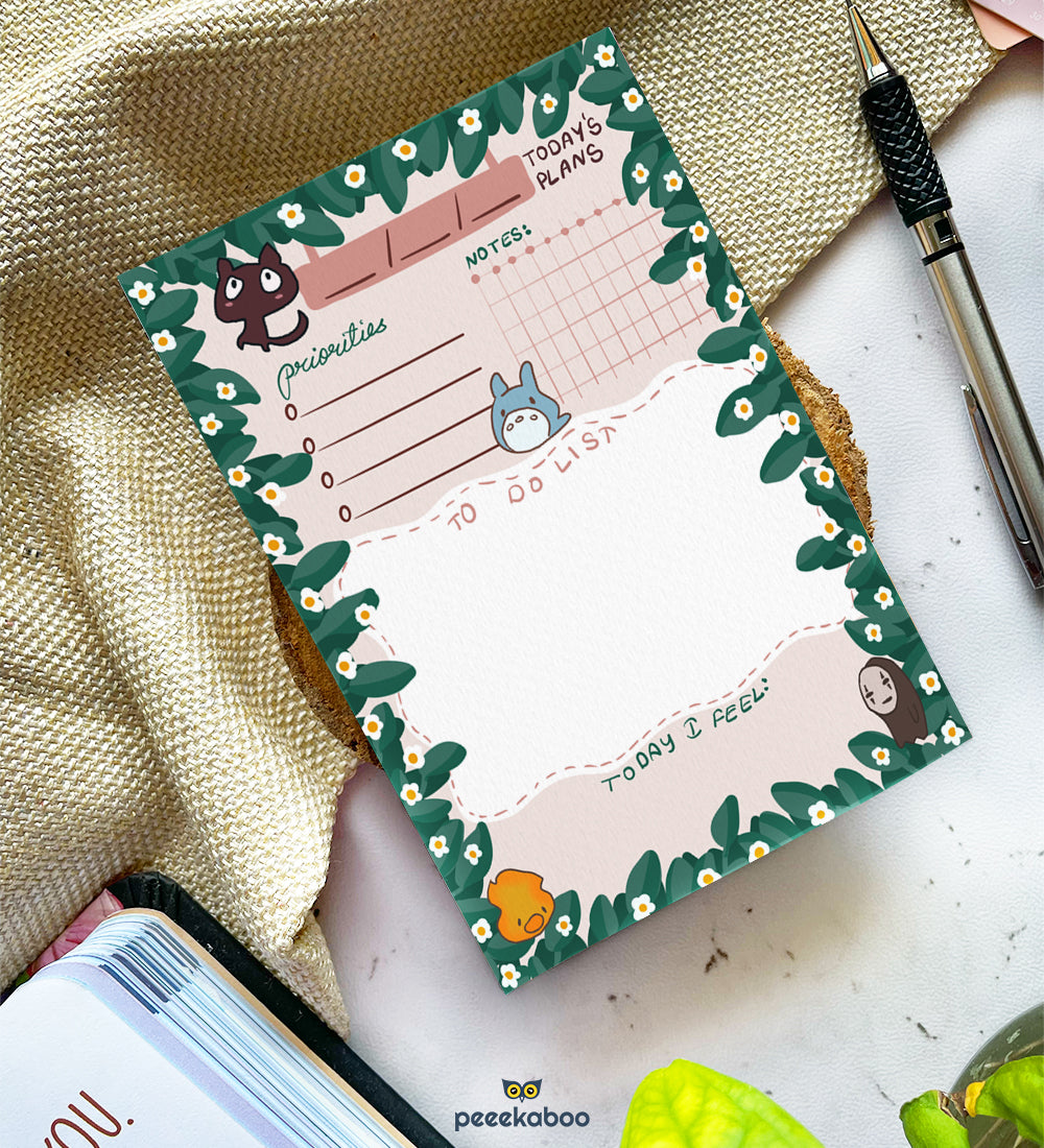 Studio Ghibli - Daily Planner Notepad