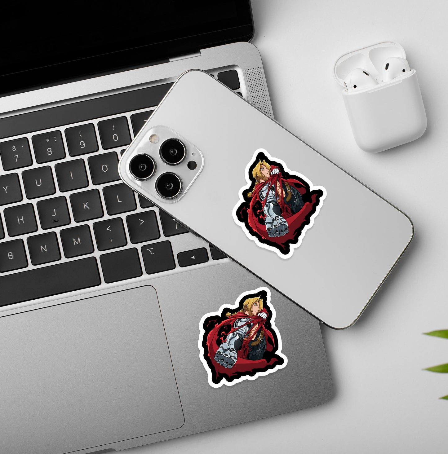 Edward Elric Fullmetal Alchemist - Laptop & Mobile Stickers
