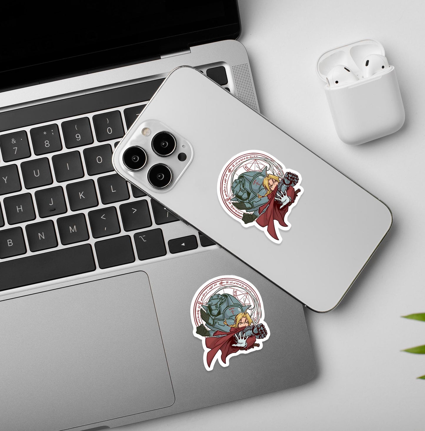 Elric Bros Full Metal Alchemist - Laptop & Mobile Stickers