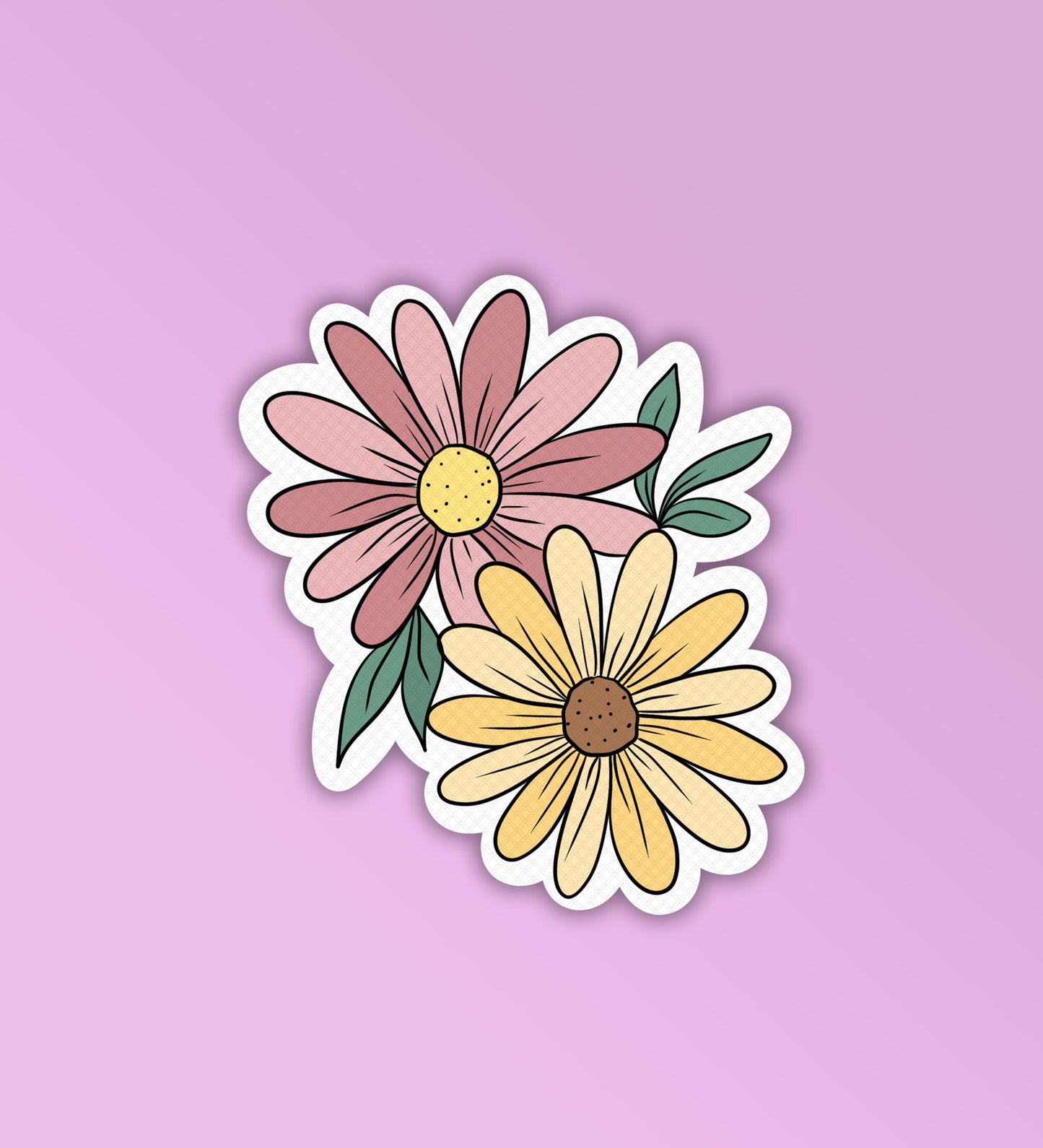 Pretty Daisy - Laptop & Mobile Stickers