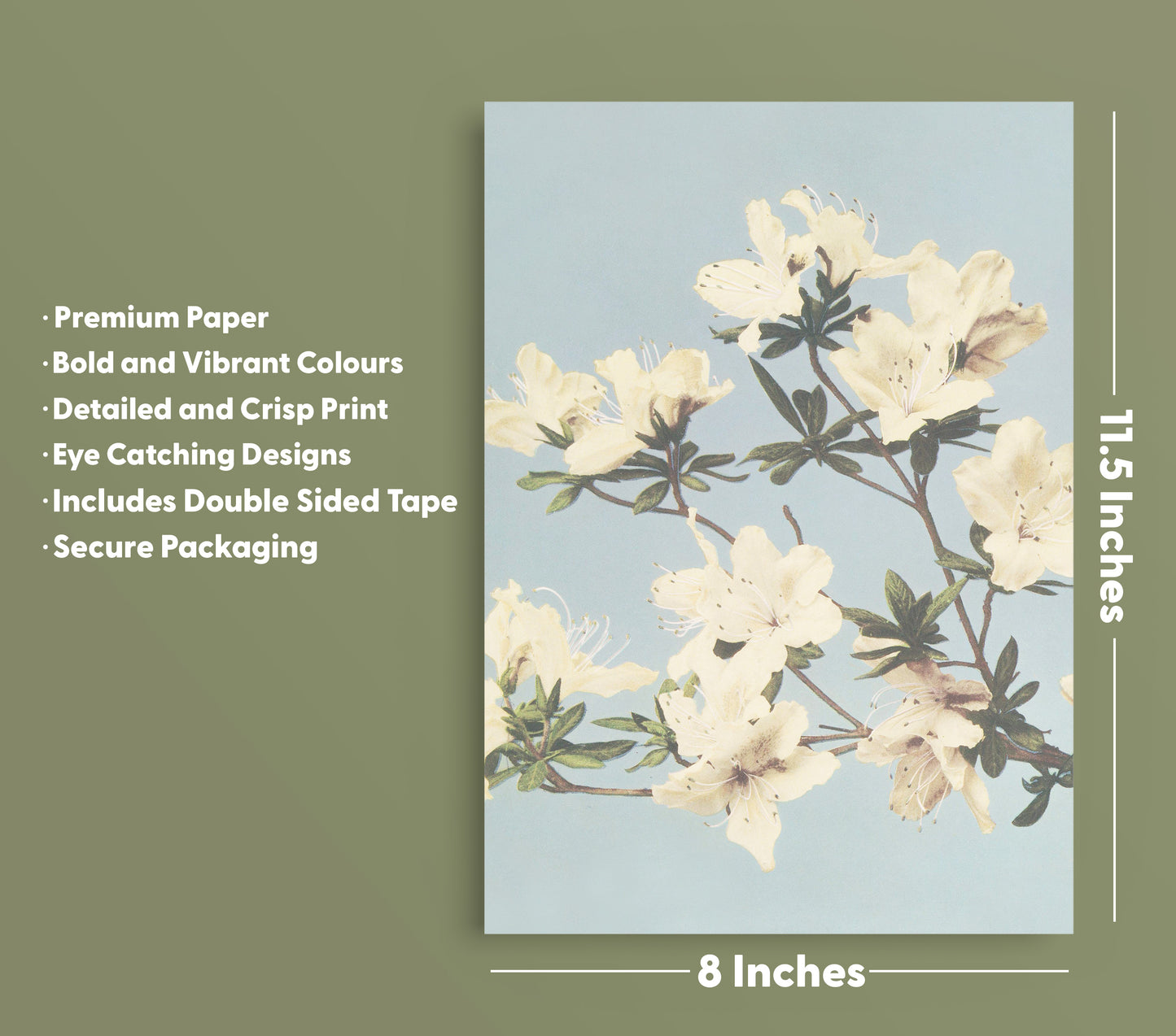 Spring In White Wall Art - Poster