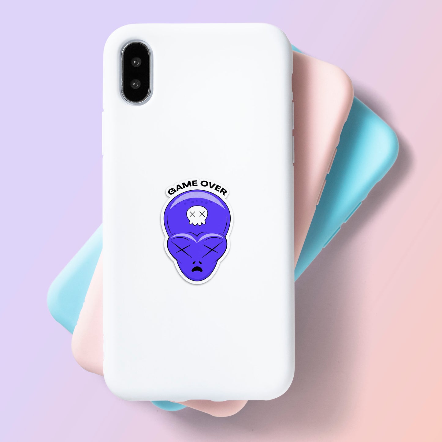 Game Over - Alien Head Sticker