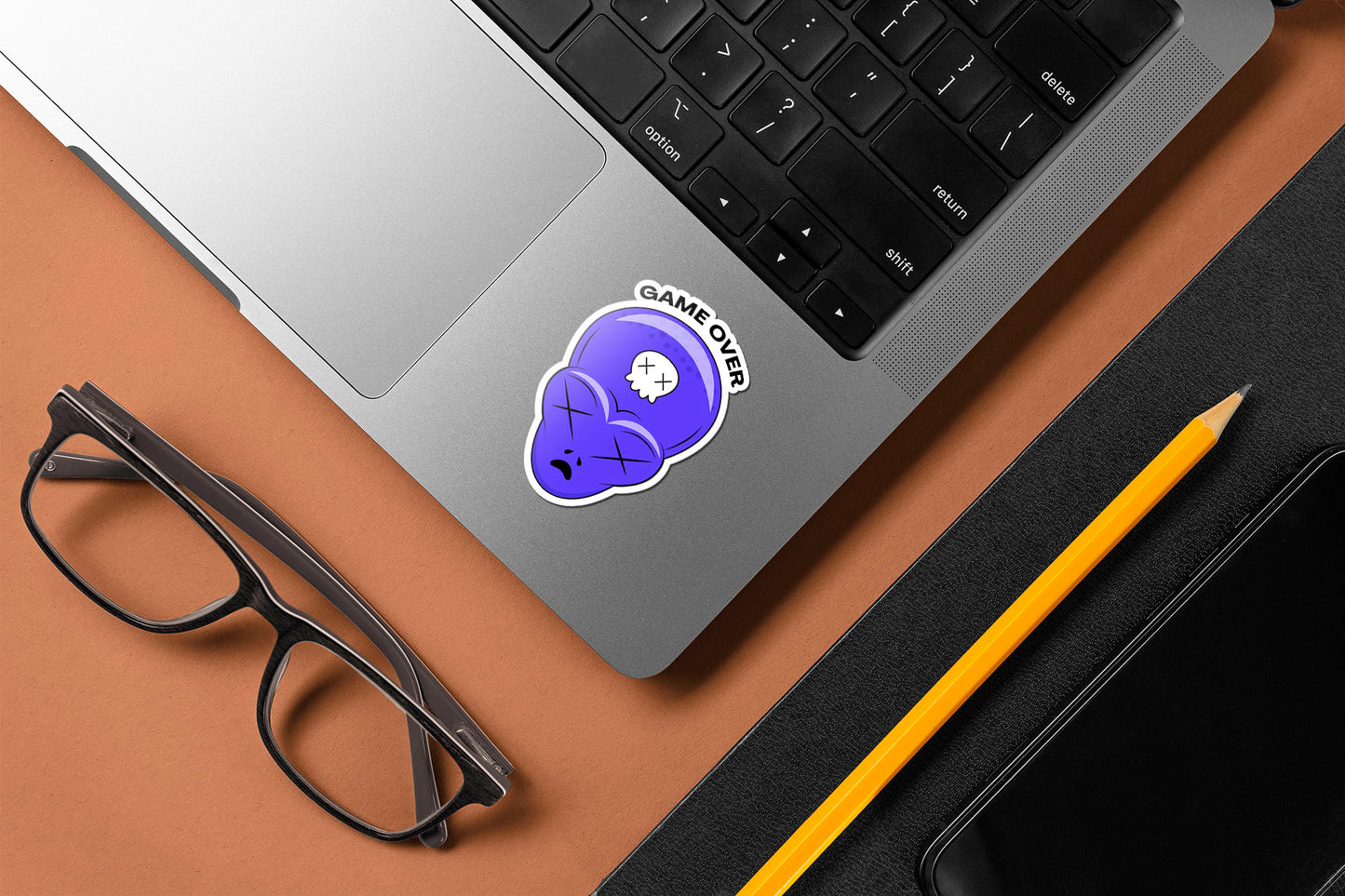 Game Over - Alien Head Sticker