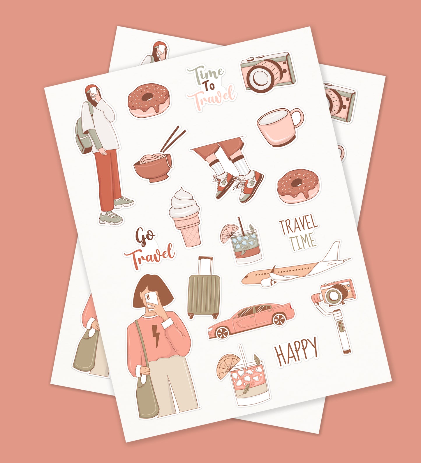 Aesthetic Lifestyle Sticker Sheet