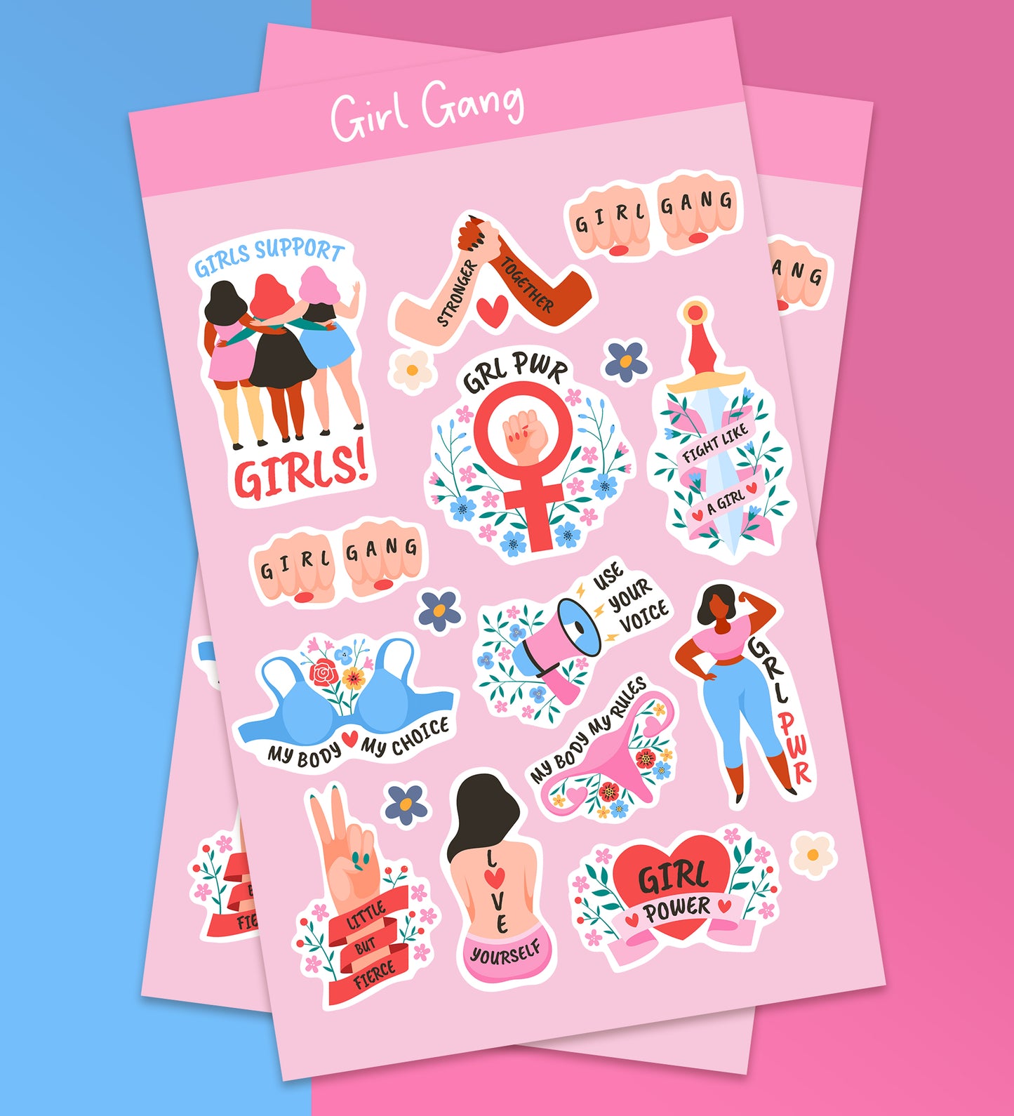 Girl Gang - Women's Day Sticker Sheets