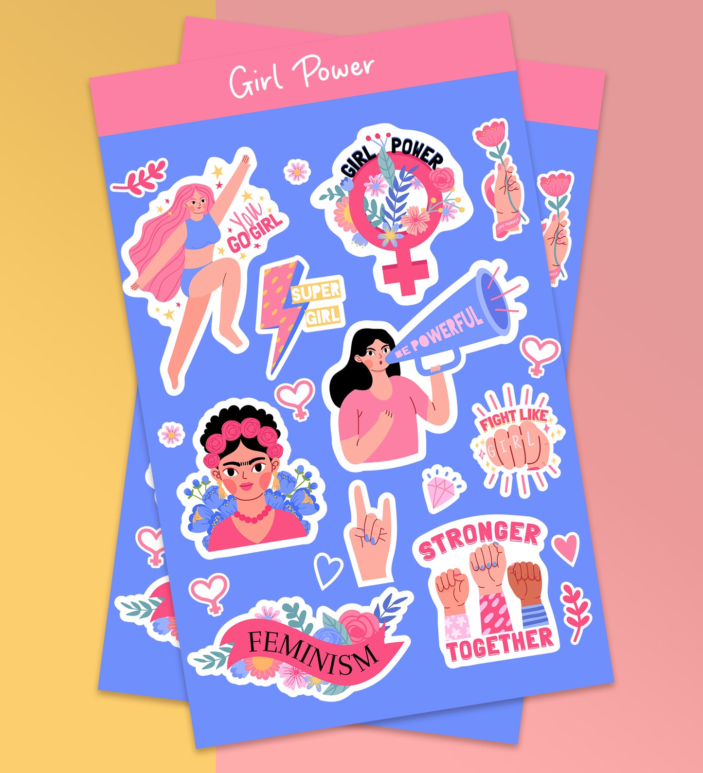 Girl Power - Women's Day Sticker Sheets