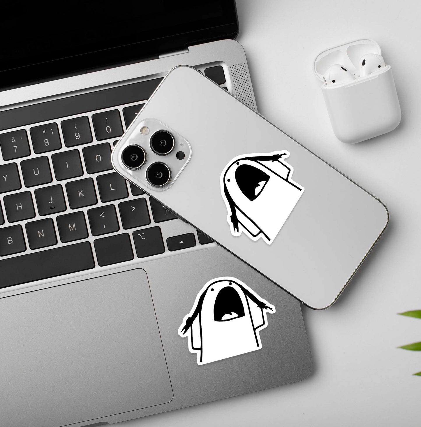 Hair Pull Comic Sticker