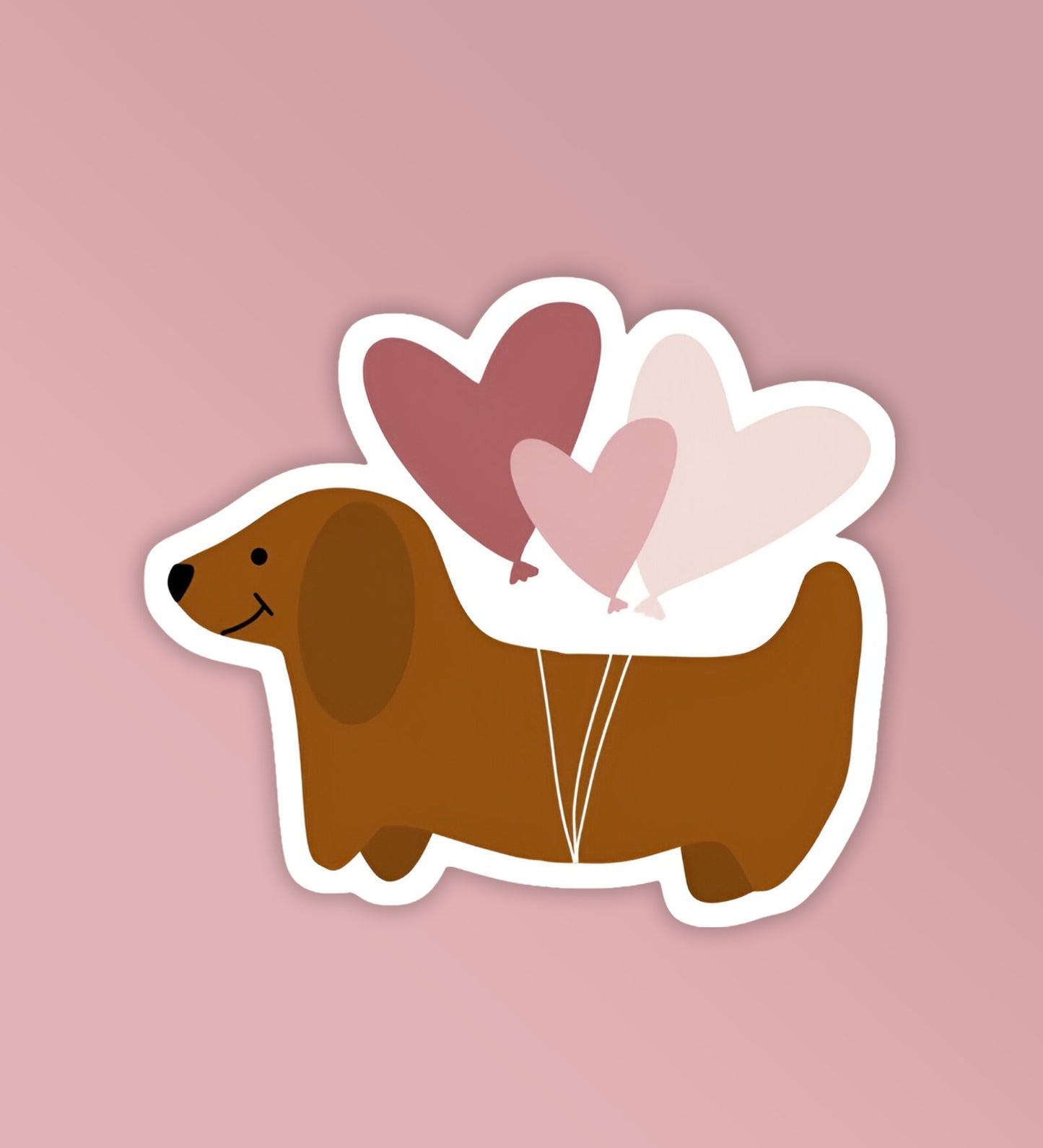 Heart Balloons - Valentines | Laptop & Mobile Stickers