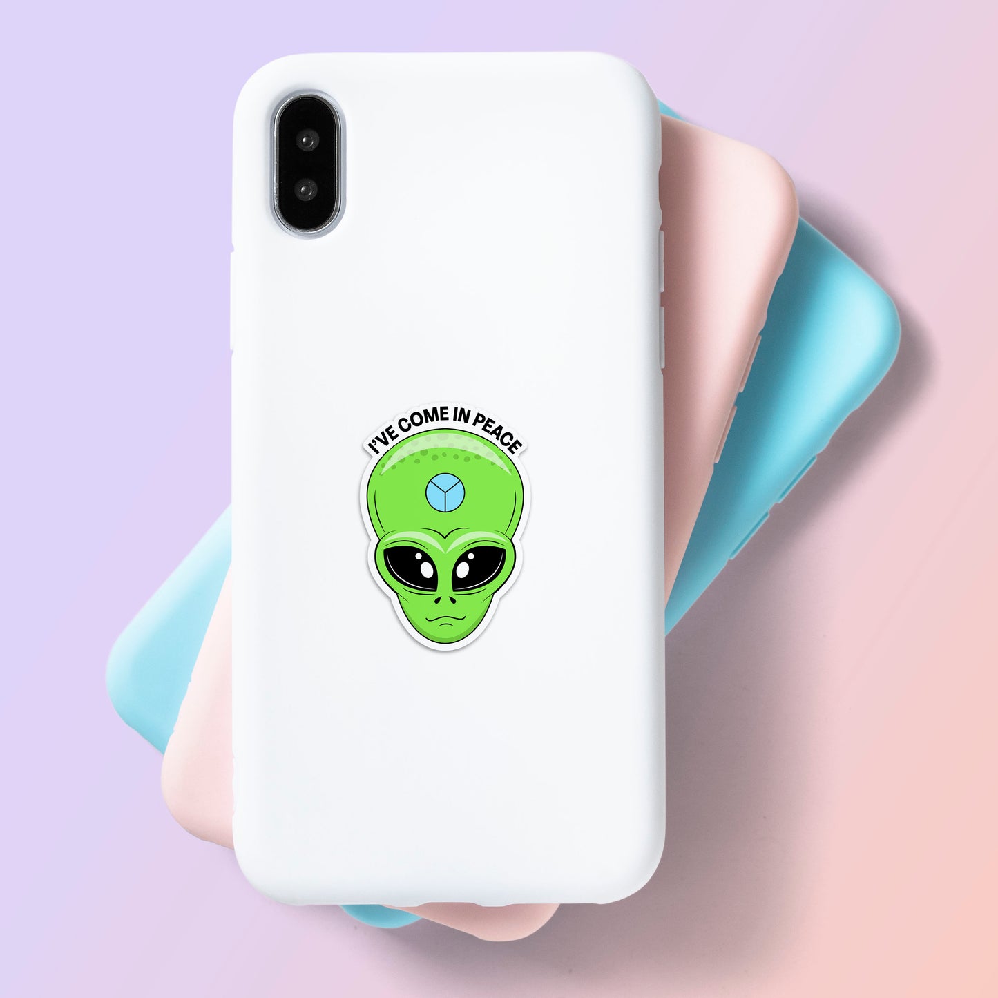 I've Come In Peace - Alien Sticker