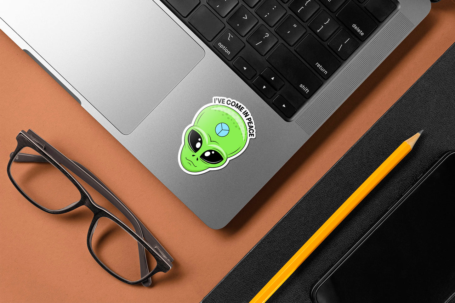 I've Come In Peace - Alien Sticker