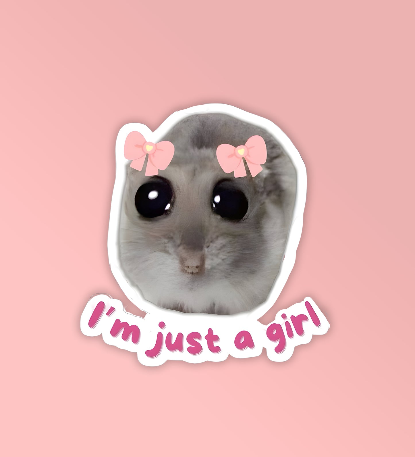 I Am Just A Girl | Laptop & Mobile Stickers