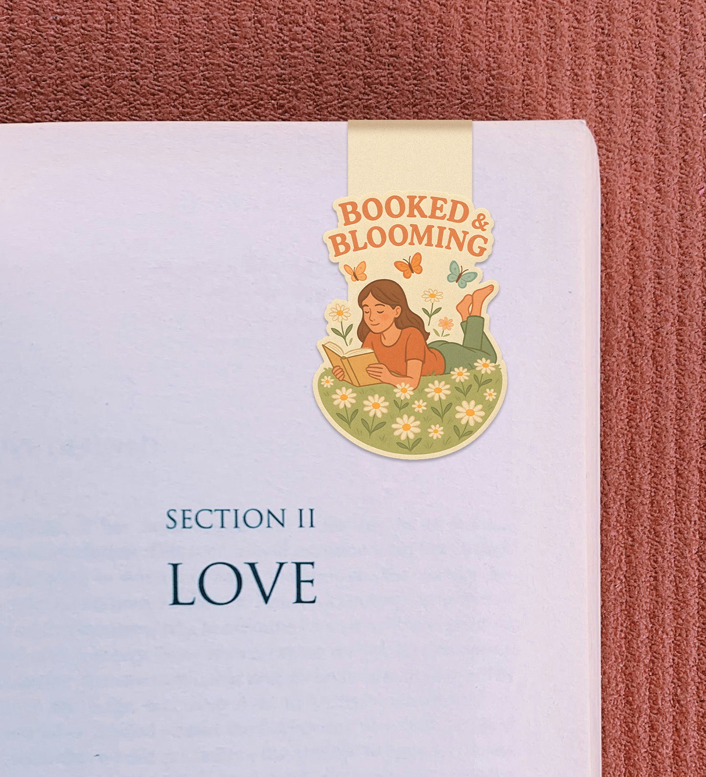 Magnetic Bookmark - Booked & Blooming