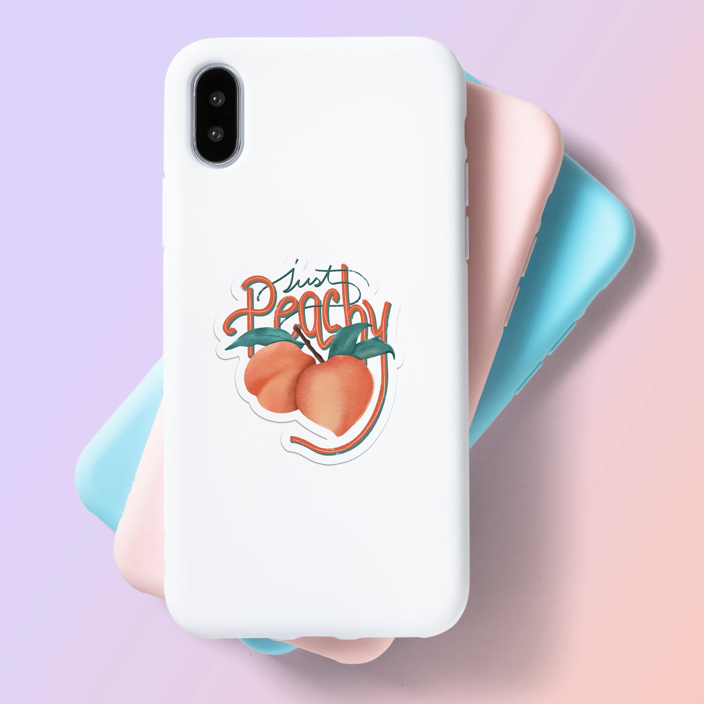 Just Peachy - Laptop & Mobile Stickers