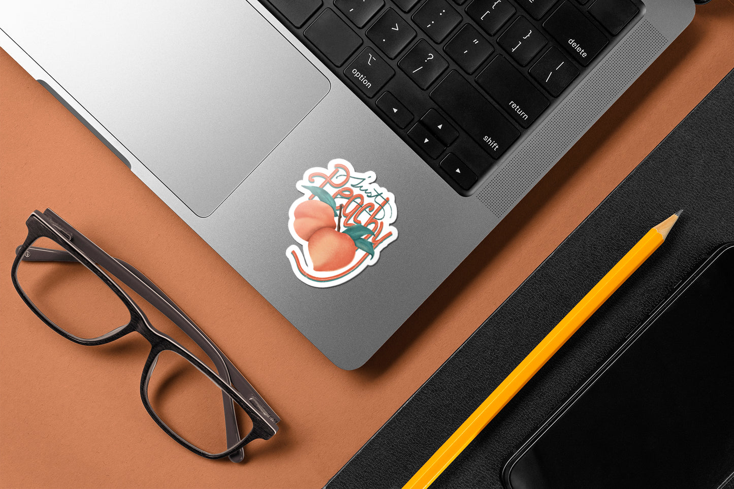 Just Peachy - Laptop & Mobile Stickers