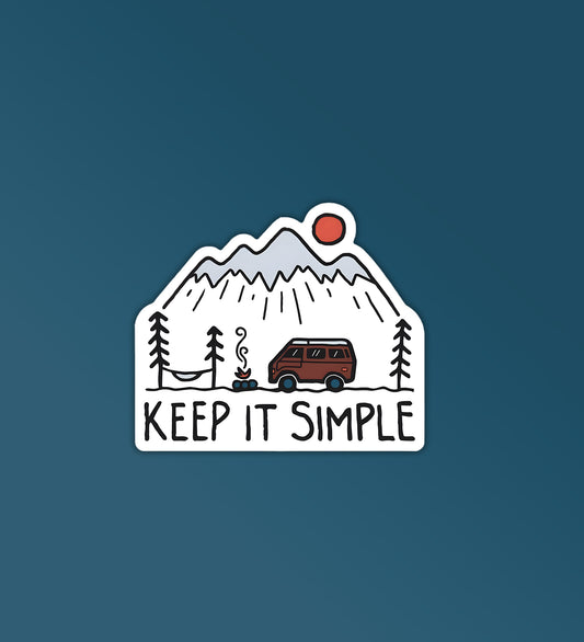 Keep It Simple Sticker