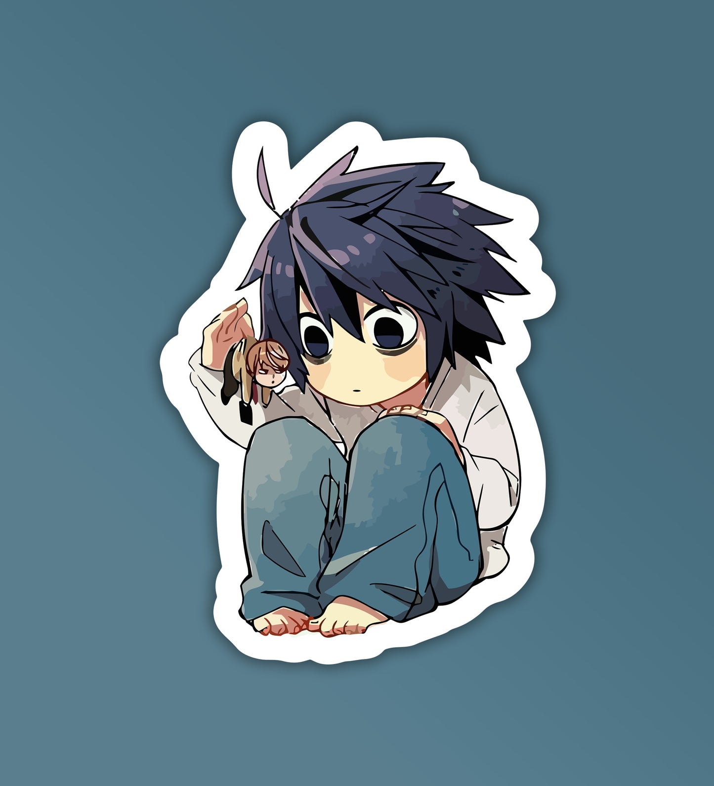 L - Death Note Mobile & Laptop Sticker