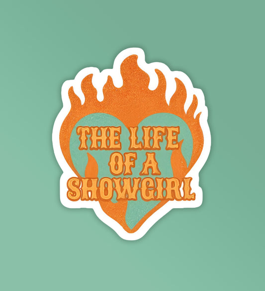 Burning Heart - Life Of A Showgirl | Taylor Swift Sticker