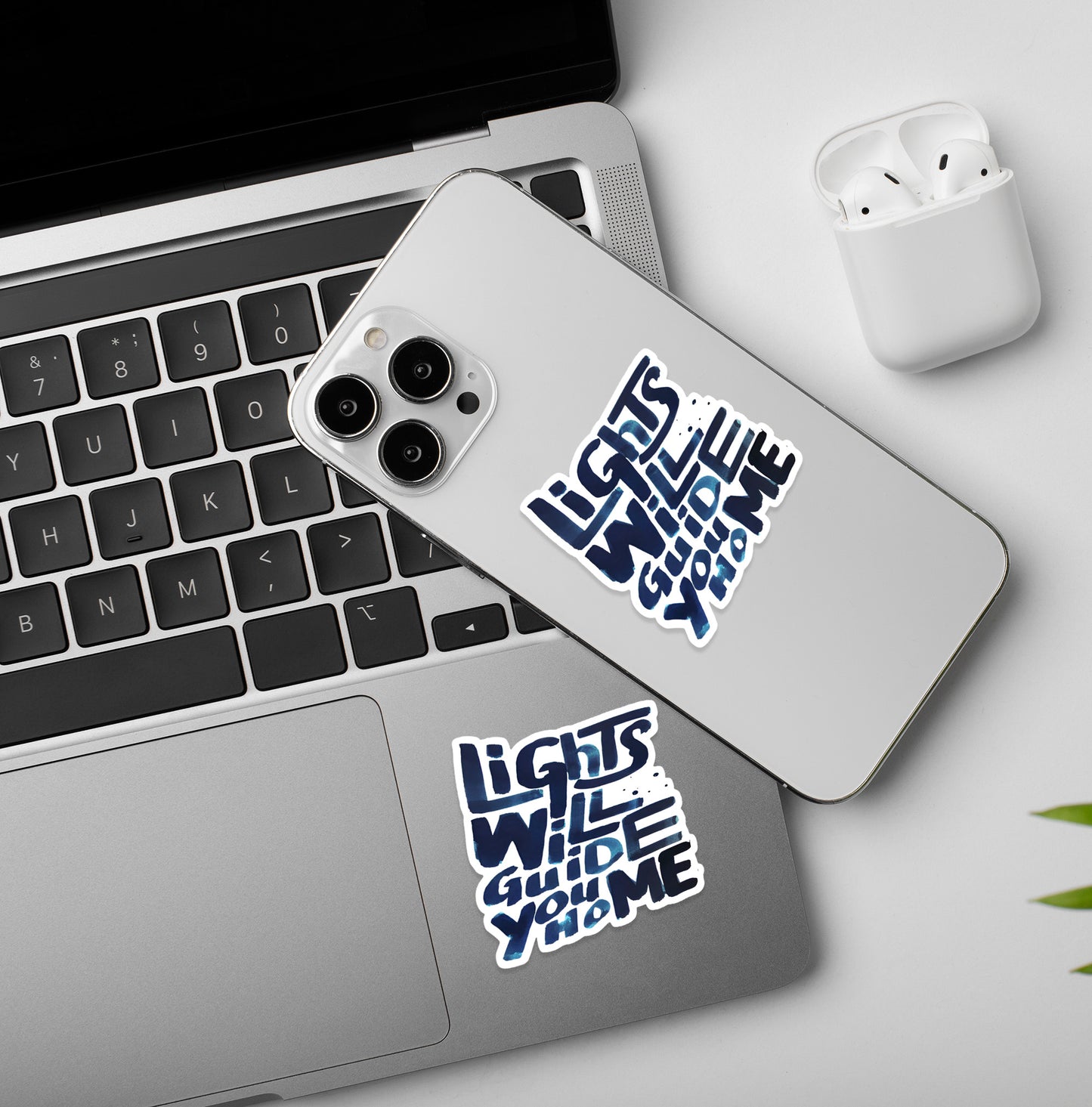 Lights Will Guide You Home | Coldplay - Laptop / Mobile Sticker