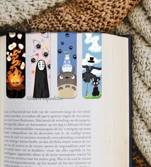 Magnetic Bookmark - Set Of 4 - Studio Ghibli