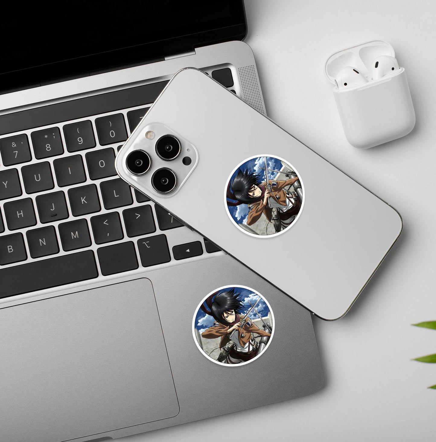 Mikasa1 - Laptop & Mobile Stickers