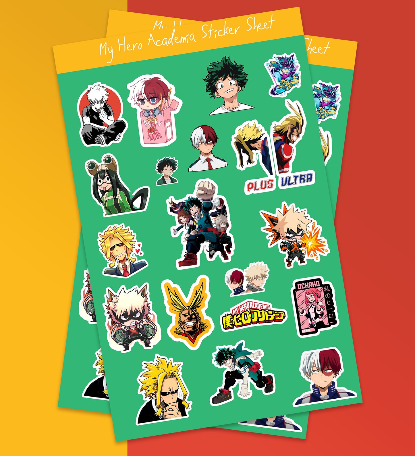 My Hero Academia Sticker Sheet