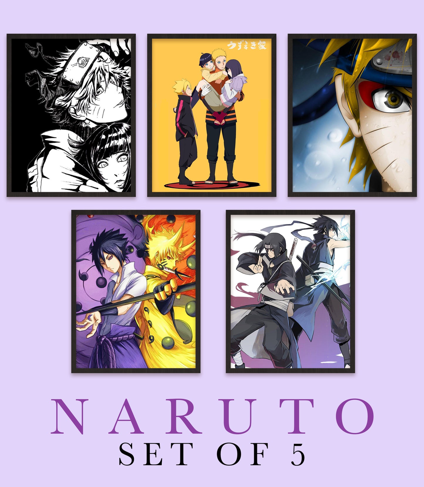 Naruto Posters - Set Of 5