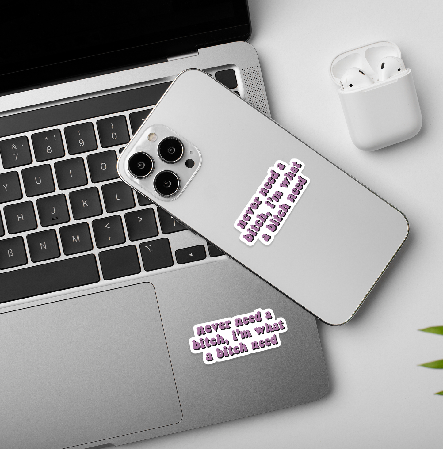 Never Need A Bitch Sticker - The Weeknd Stickers