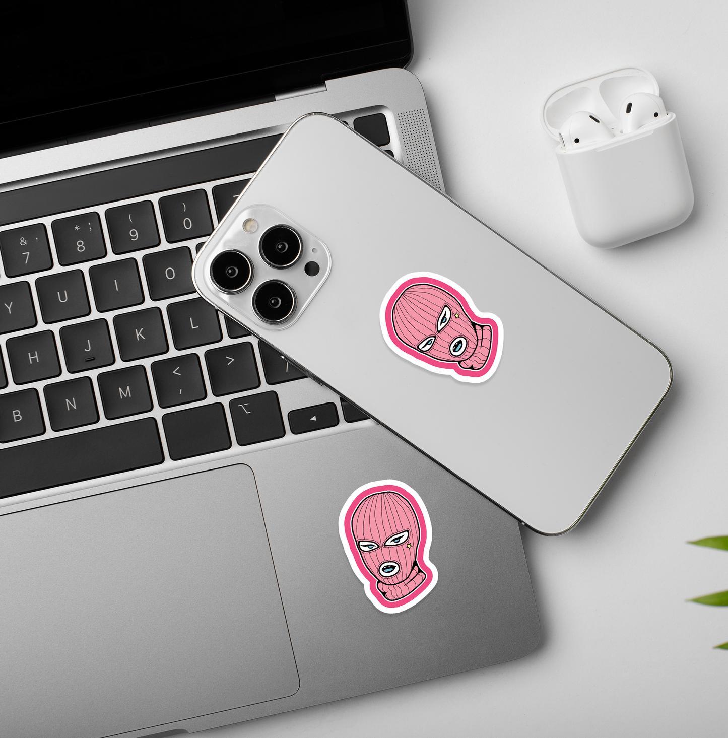 Ski Mask Girl Sticker
