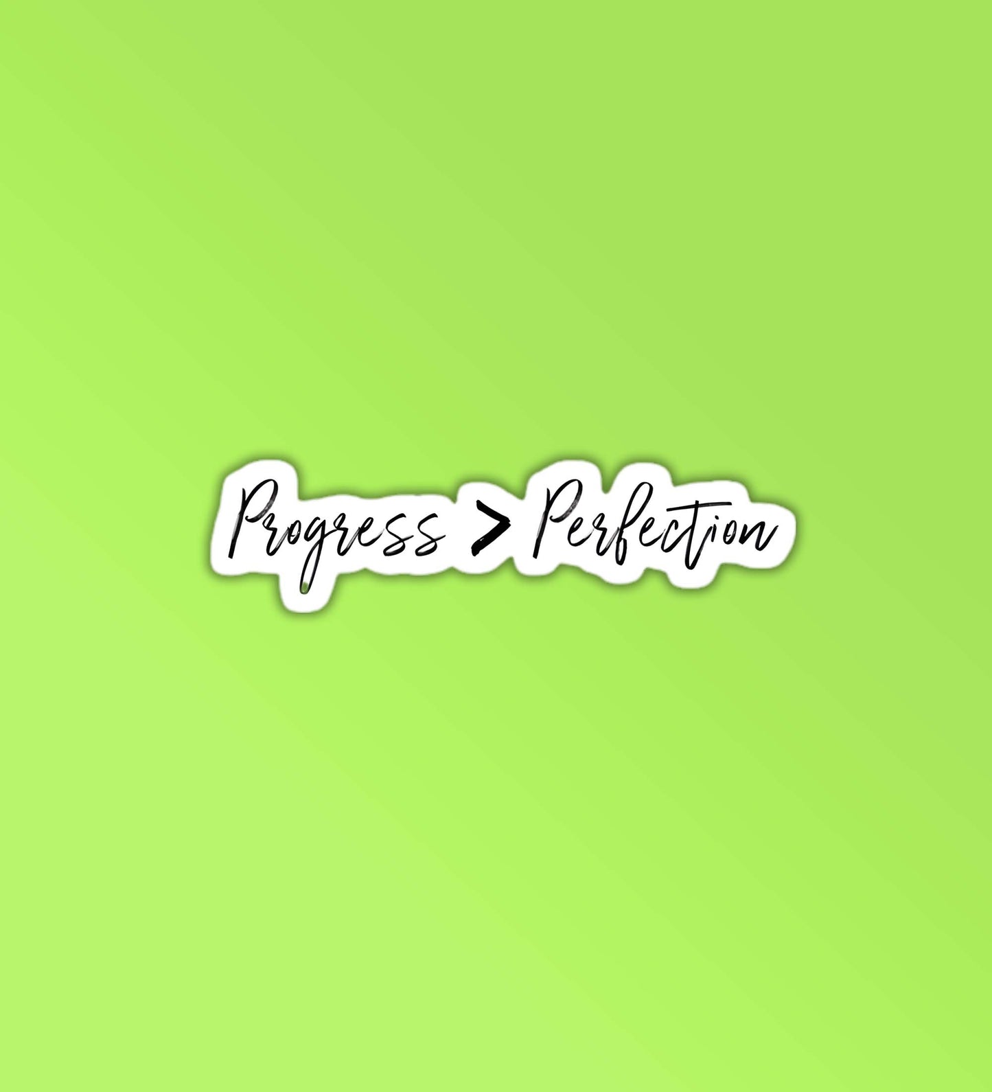 Progress > Perfection
