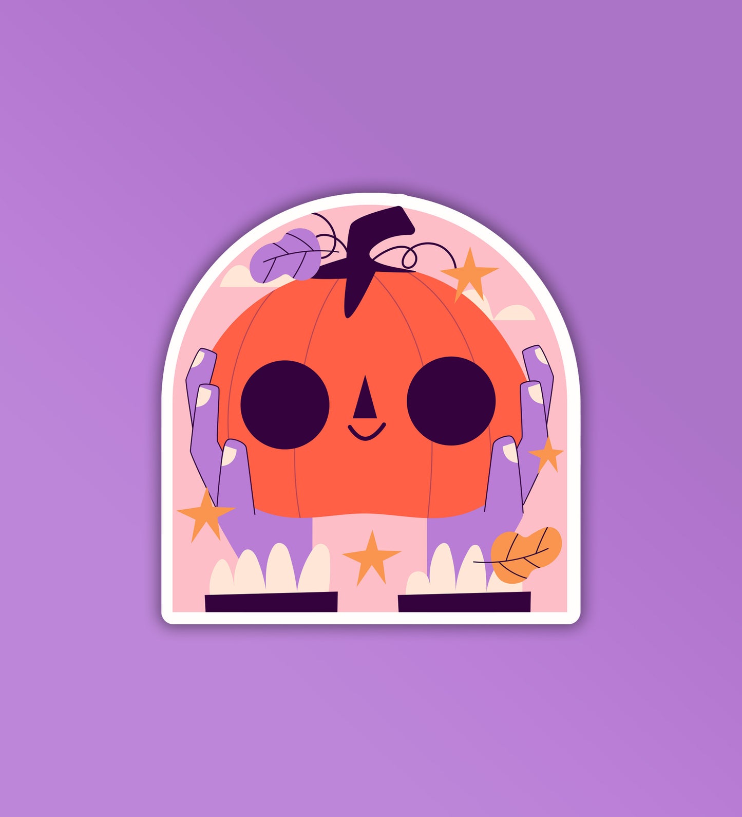 Pumpkin Head - Halloween | Laptop And Mobile Sticker