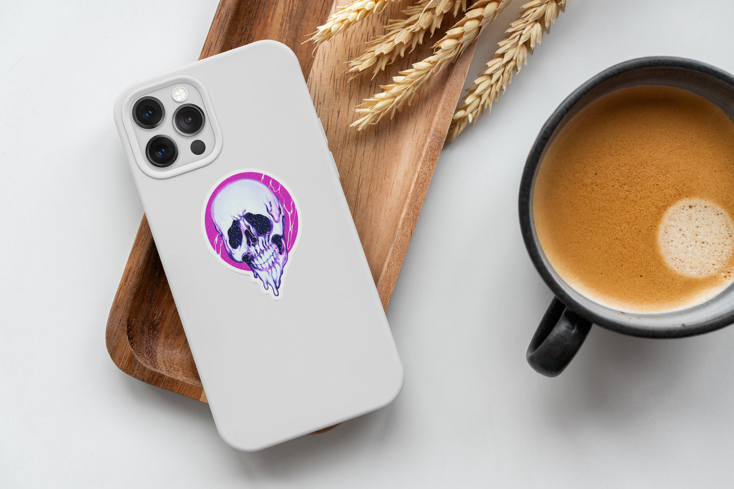 Skull Drip Sticker