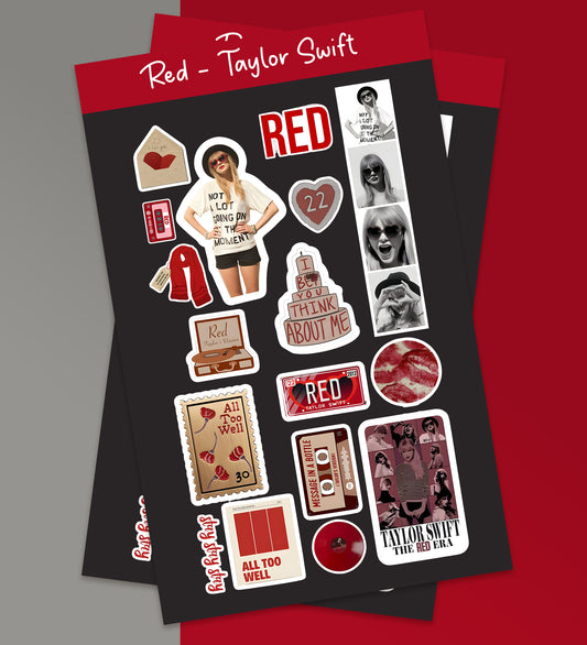 Red - Taylor Swift Sticker Sheet