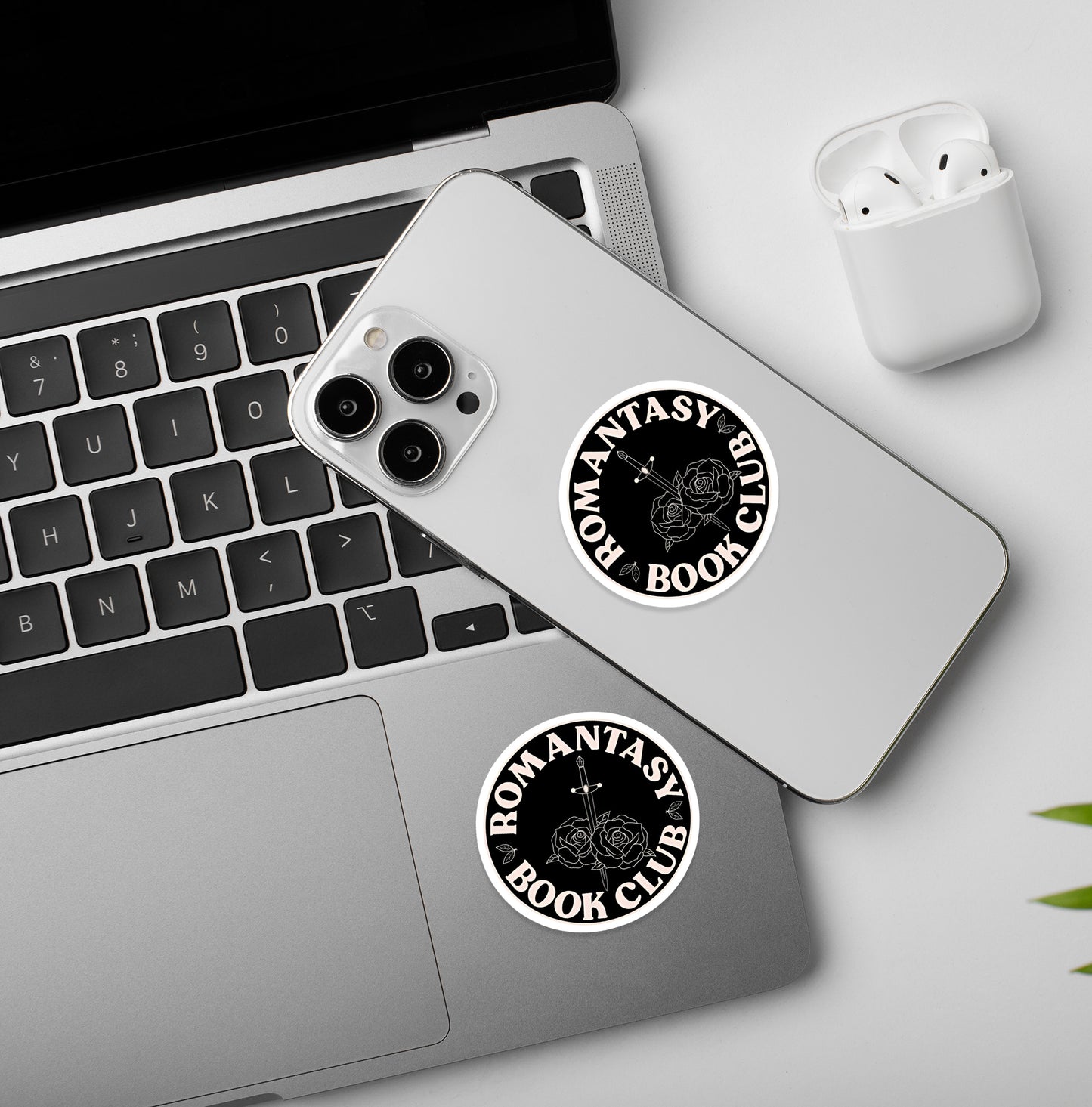 Romantasy Book Club - Laptop & Mobile Stickers
