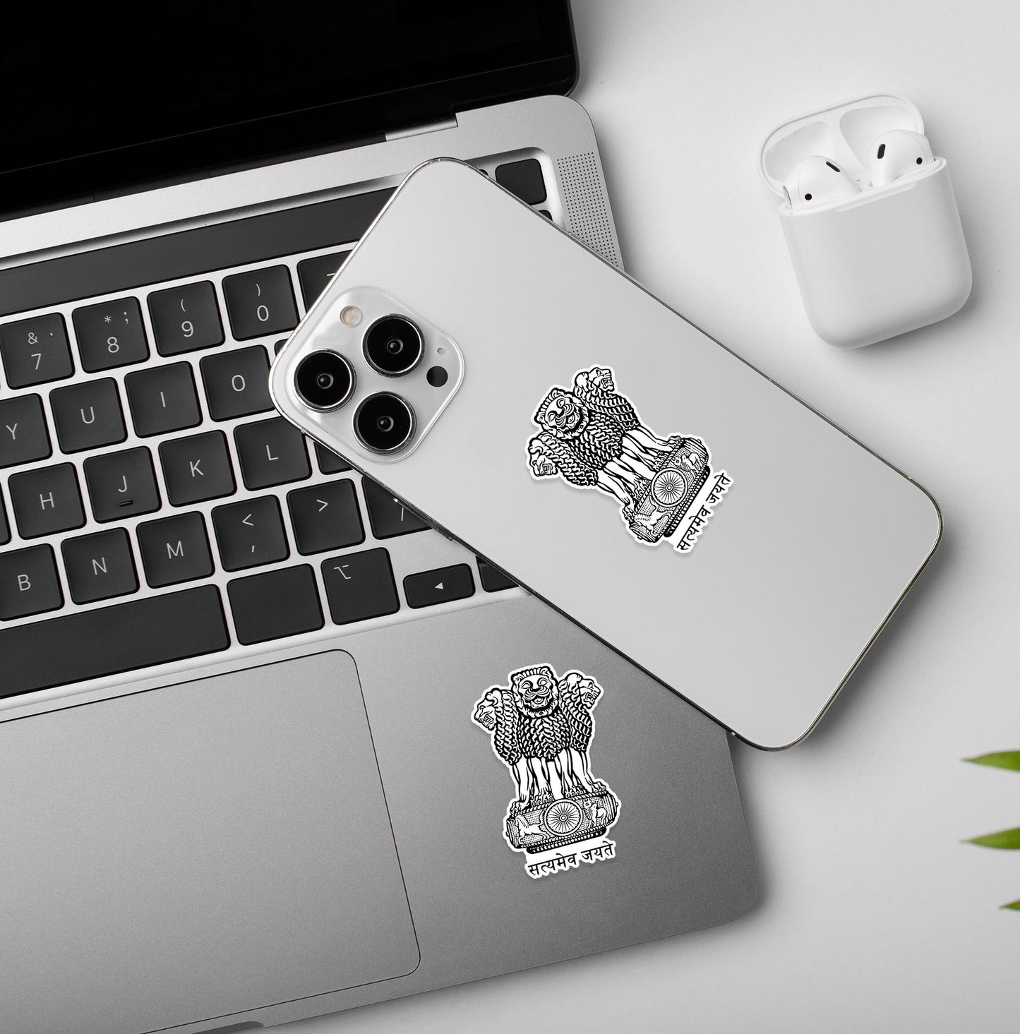 Indian Emblem Sticker - Satyamev Jayte Sticker