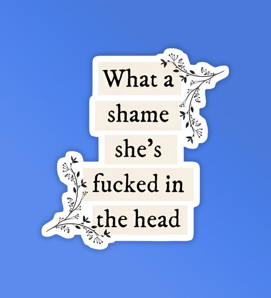 She's Fucked In The Head - Taylor Swift Stickers