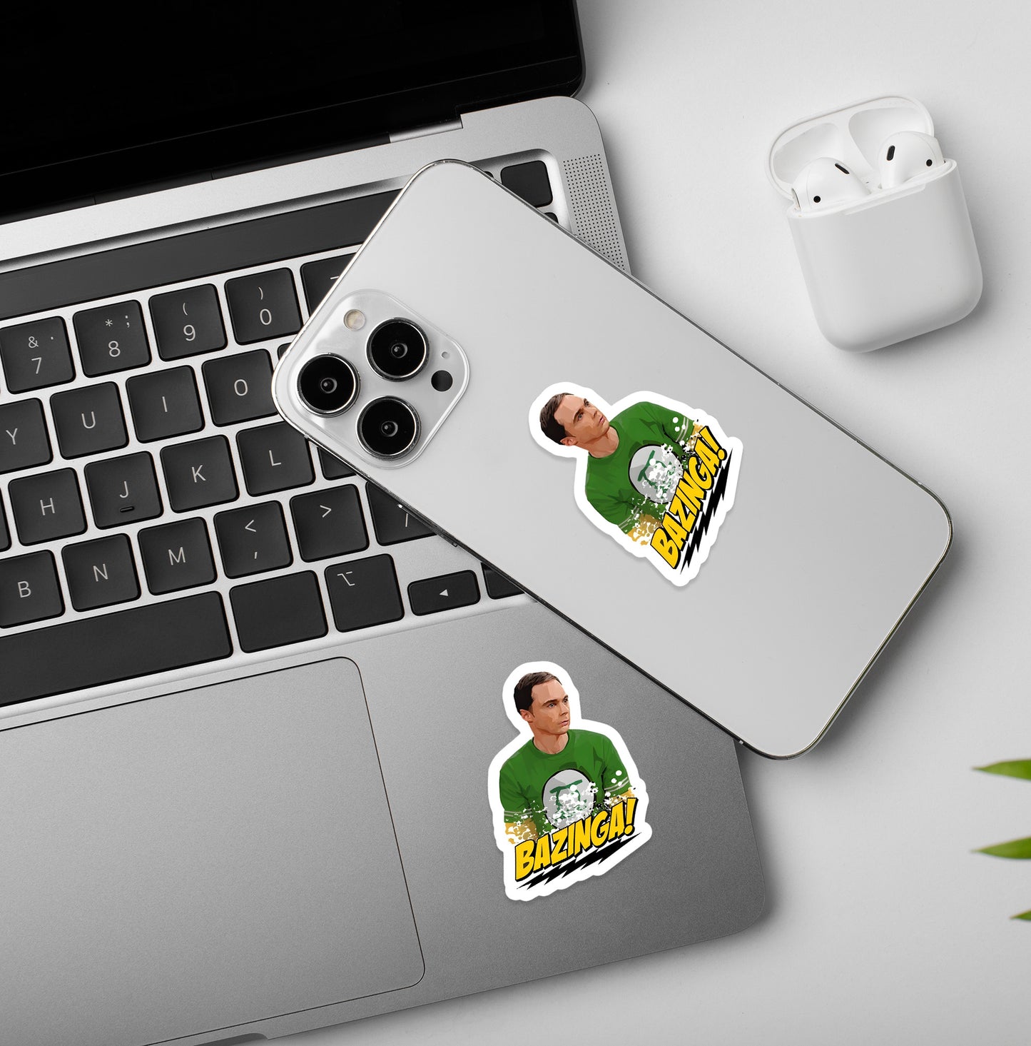 Sheldon - Bazinga | BBT - Laptop / Mobile Sticker