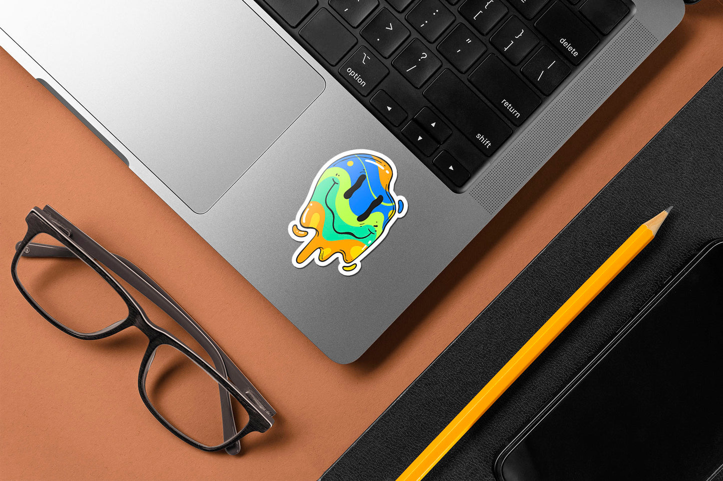 Trippy Smiley Sticker