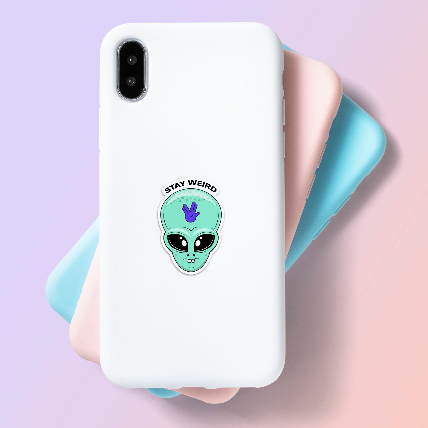 Stay Weird - Alien Head Sticker