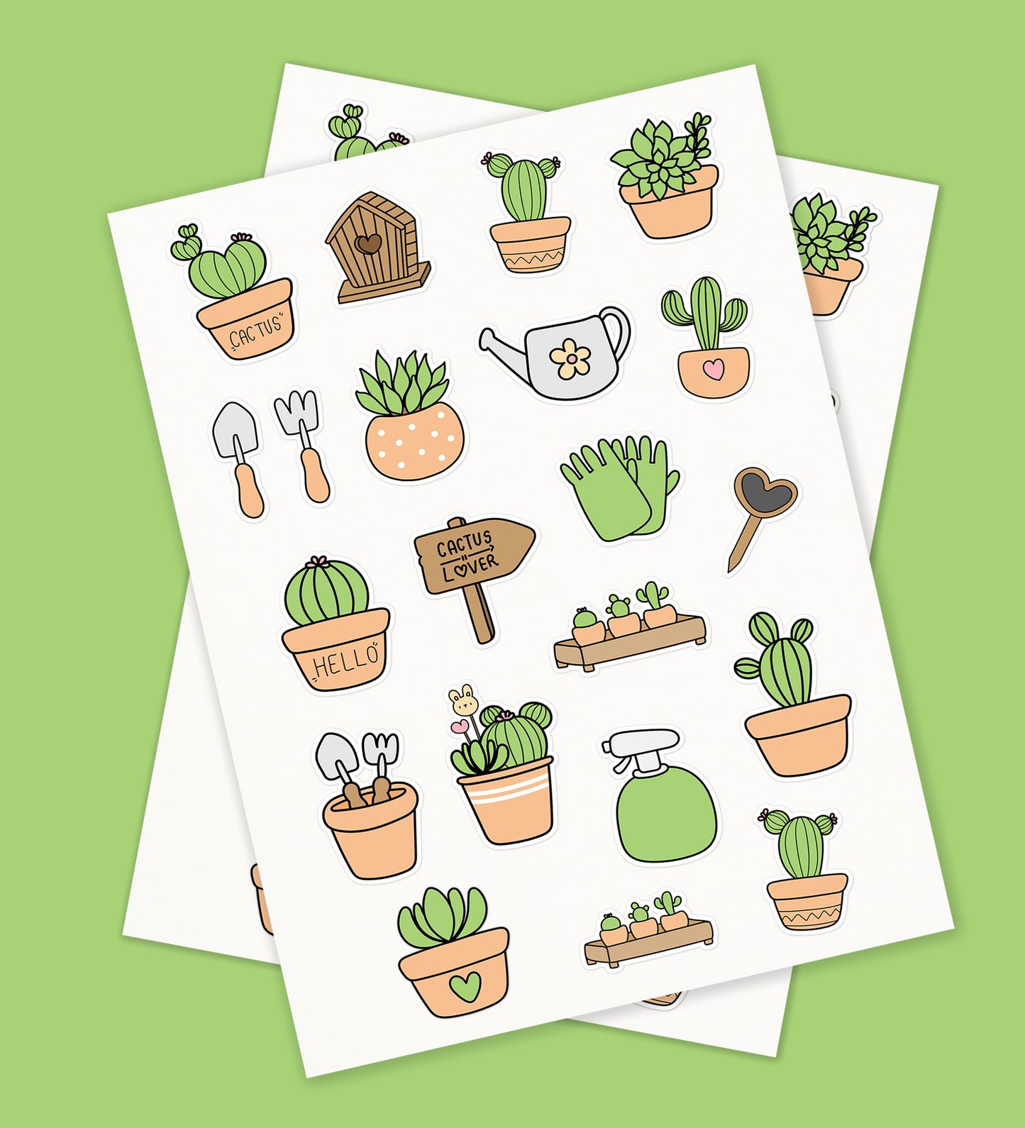Cactus / Succulents Lover Sticker Sheet